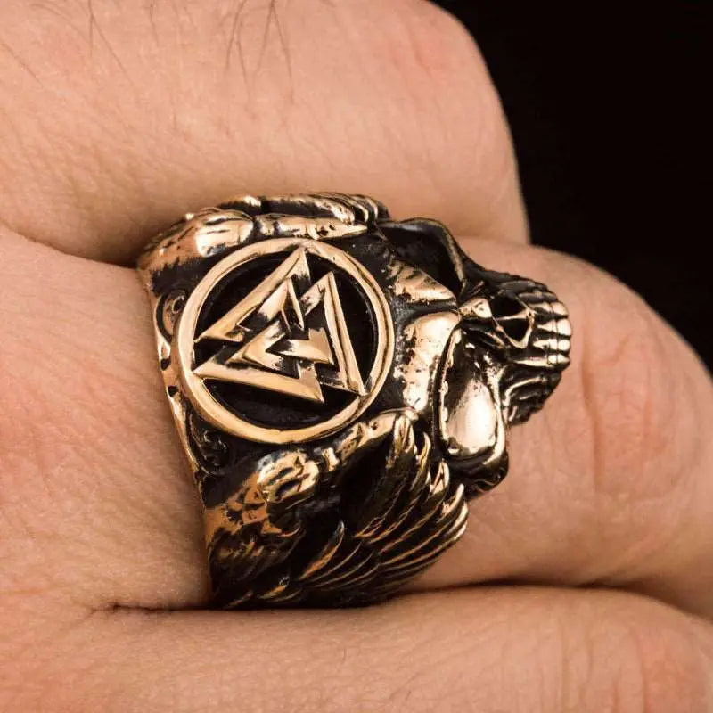Aegishjalmur Ring (Solid Bronze) - Viking Heritage Store