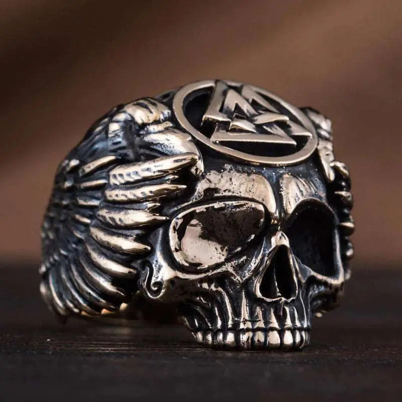 Aegishjalmur Ring (Solid Bronze) - Viking Heritage Store