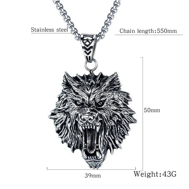 Fenrir Necklace - Viking Heritage Store