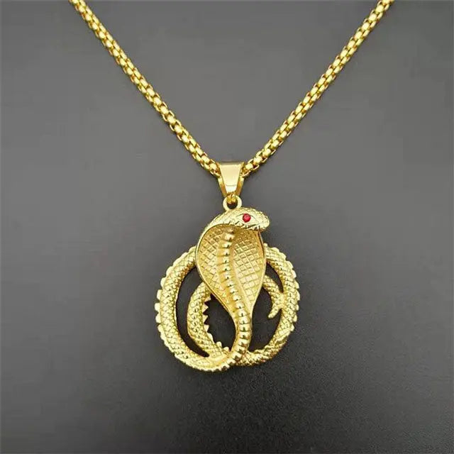 Gold Snake Necklace - Viking Heritage Store