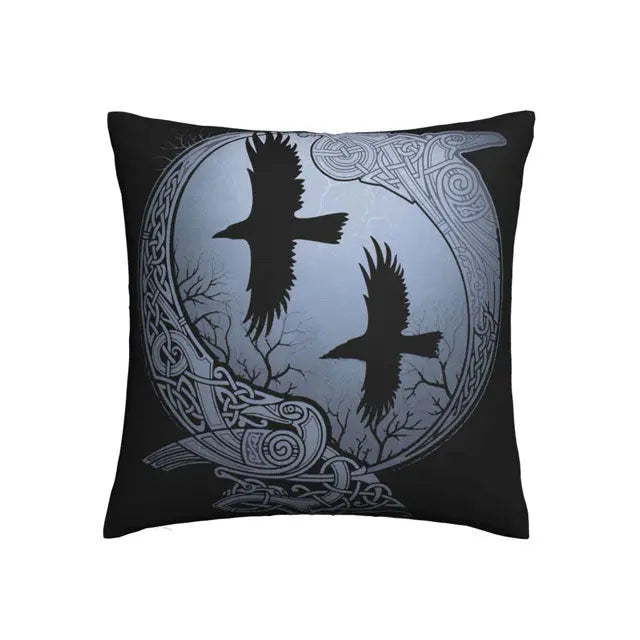 Hugin & Munin Pillow Case - Viking Heritage Store