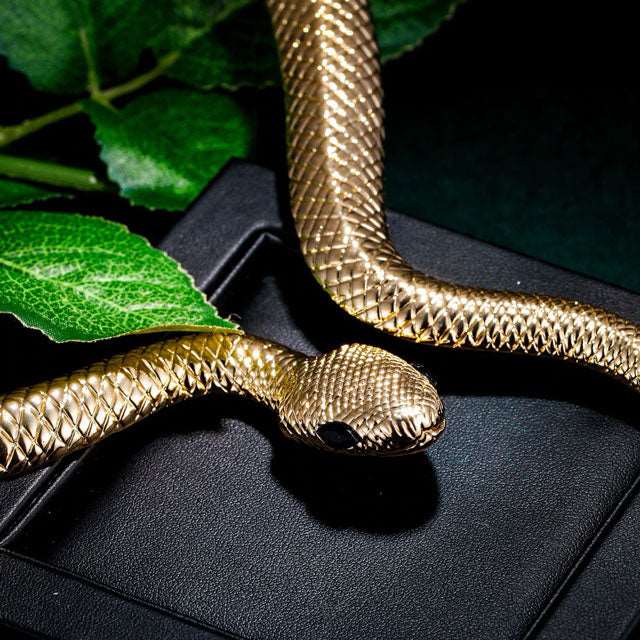 Jörmungand Gold Necklace - Viking Heritage Store