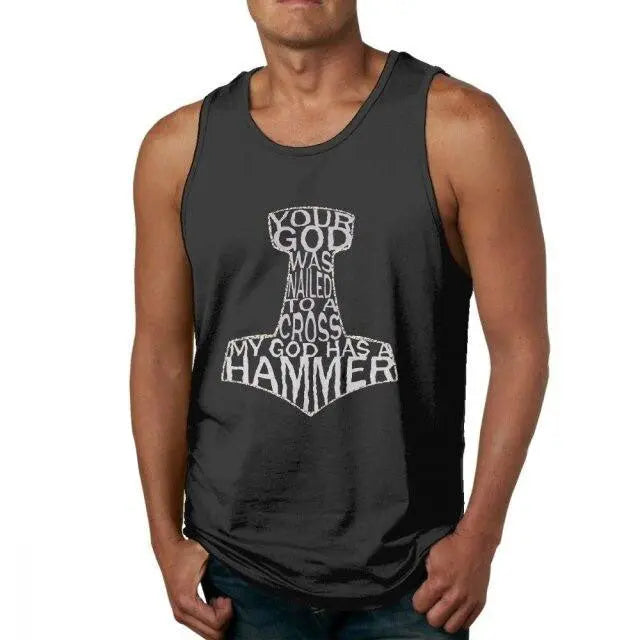 Mjolnir Hammer Tank Tops - Viking Heritage Store