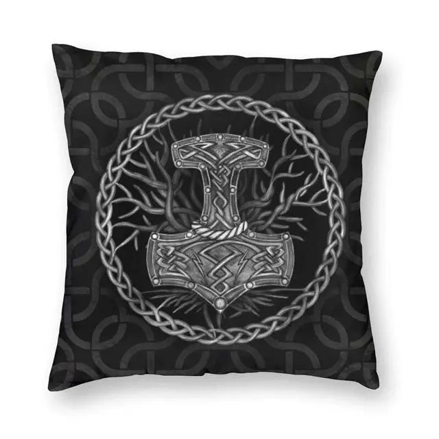 Mjolnir Pillow Case - Viking Heritage Store