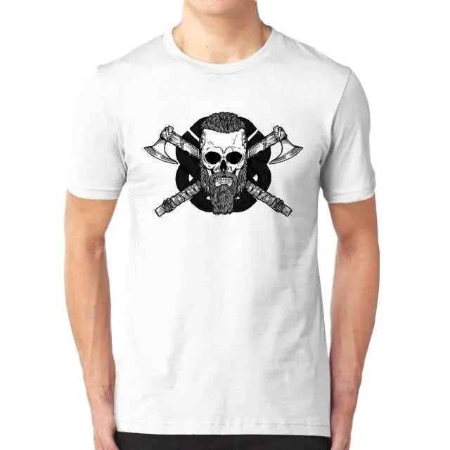 Nordic Bearded Viking Skull Shirt - Viking Heritage Store