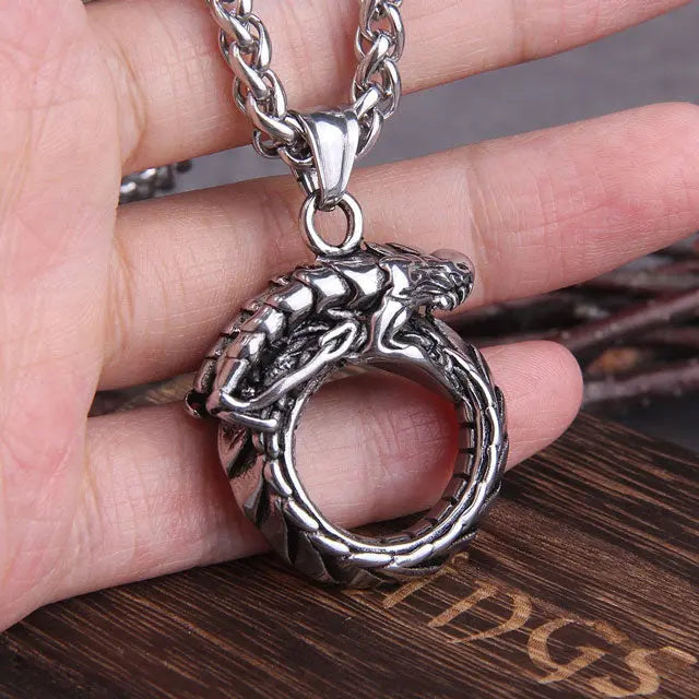 Ouroboros Necklace - Viking Heritage Store