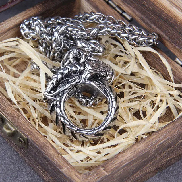 Ouroboros Necklace - Viking Heritage Store