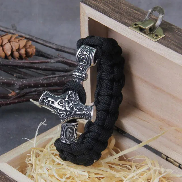 Paracord Mjolnir Bracelet - Viking Heritage Store