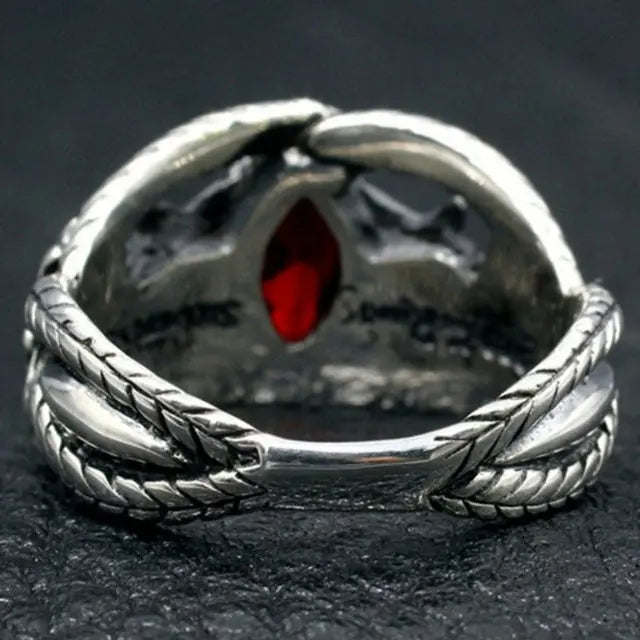 Silver Ouroboros Ring - Viking Heritage Store