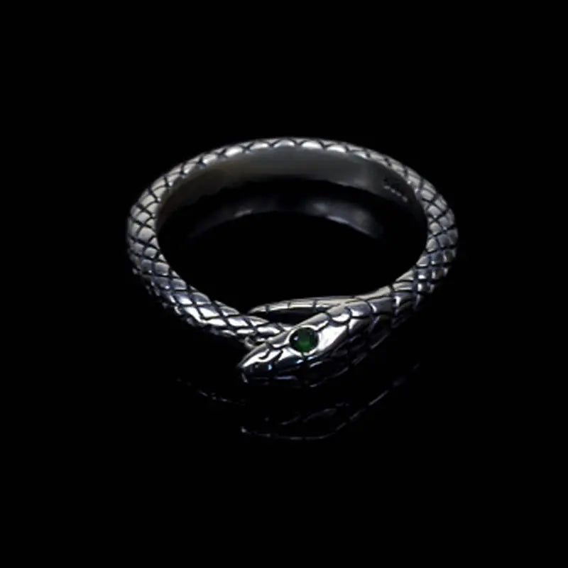 Silver Ouroboros Ring - Viking Heritage Store