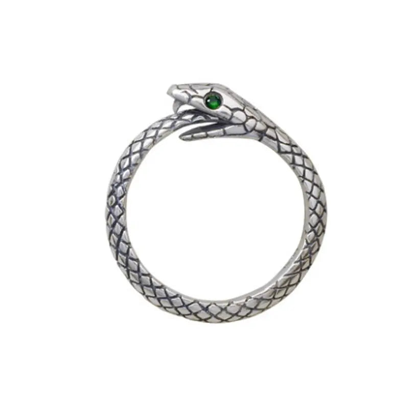 Silver Ouroboros Ring - Viking Heritage Store