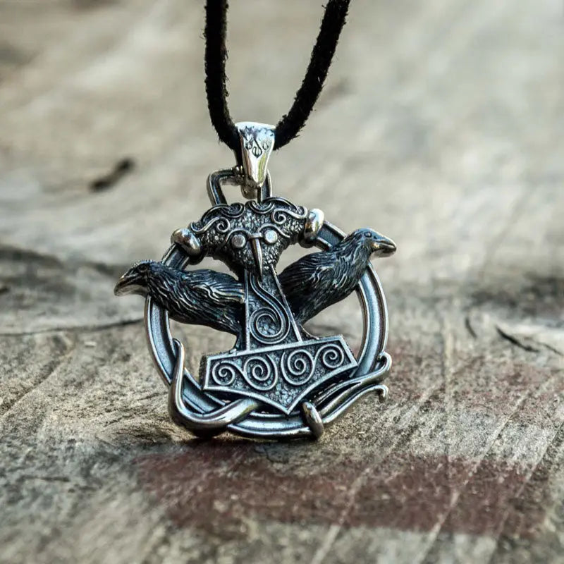 Silver Thor's Hammer Necklace - Viking Heritage Store