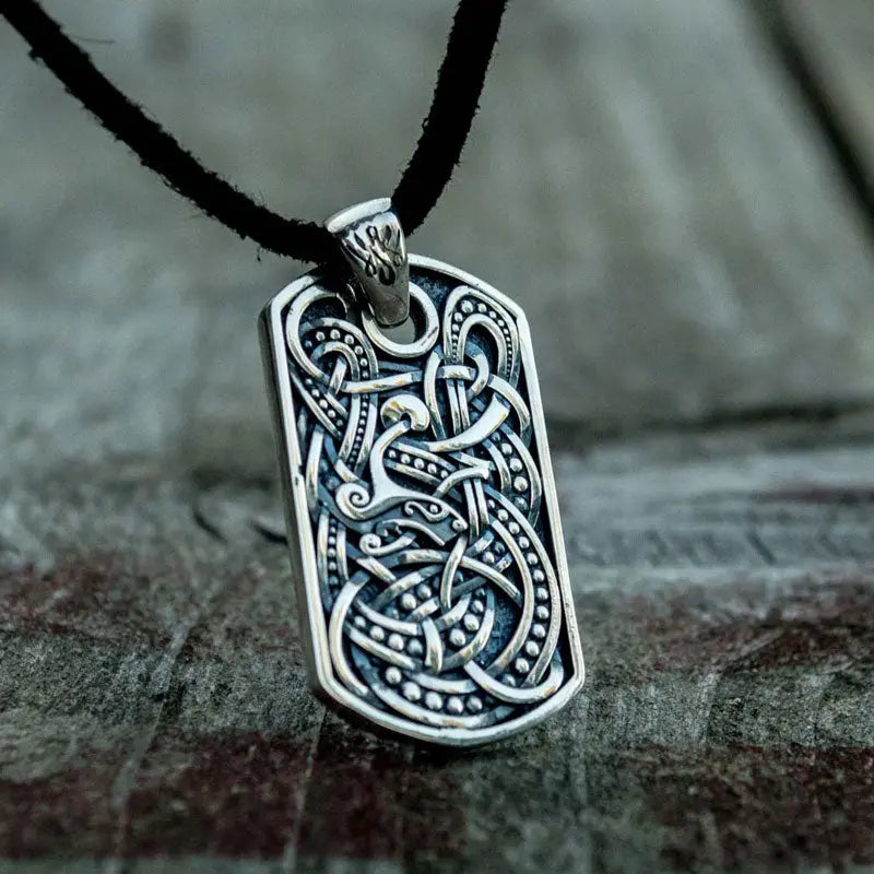 Silver Viking Ornament Pendant - Viking Heritage Store