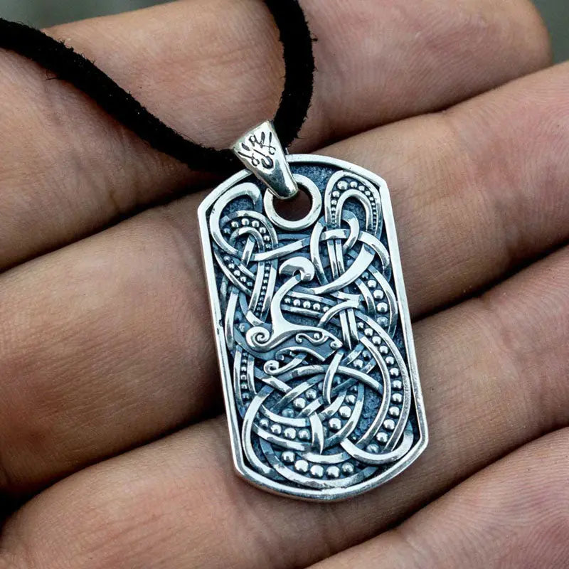 Silver Viking Ornament Pendant - Viking Heritage Store