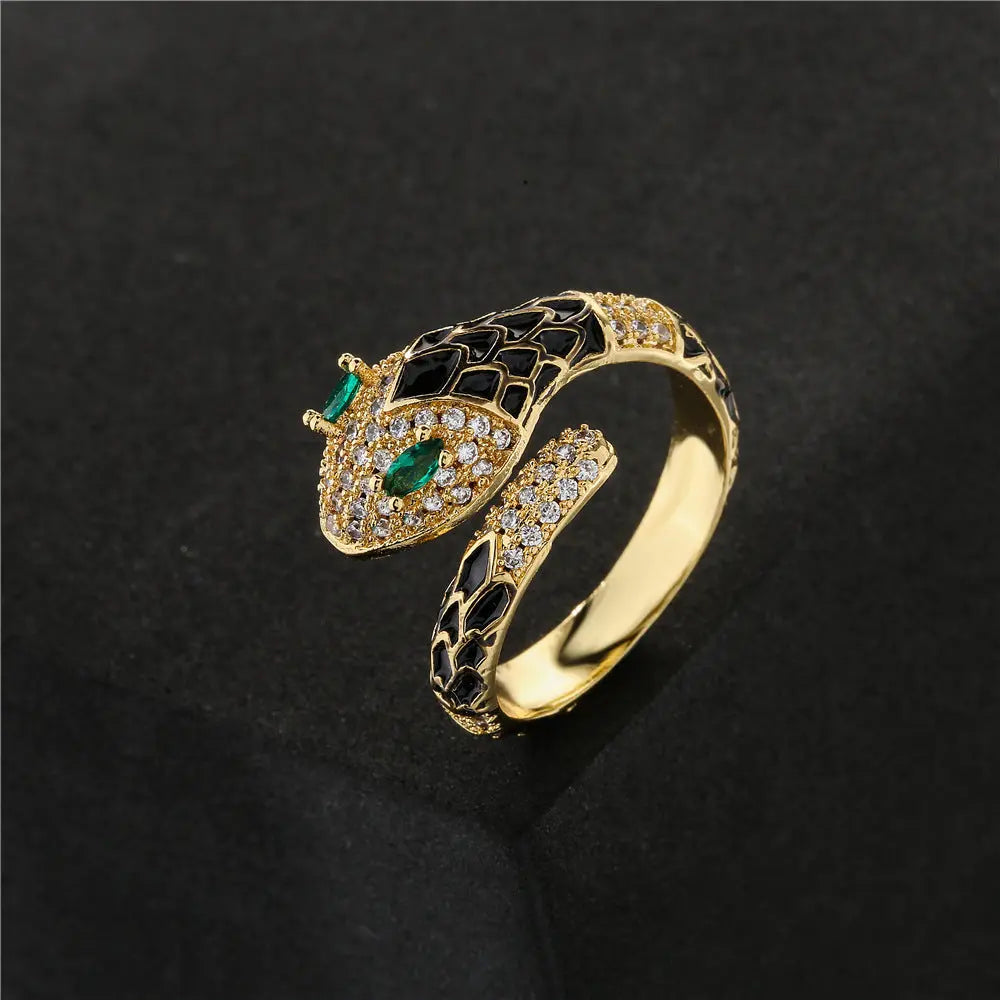 Snake Yellow Ring - Viking Heritage Store
