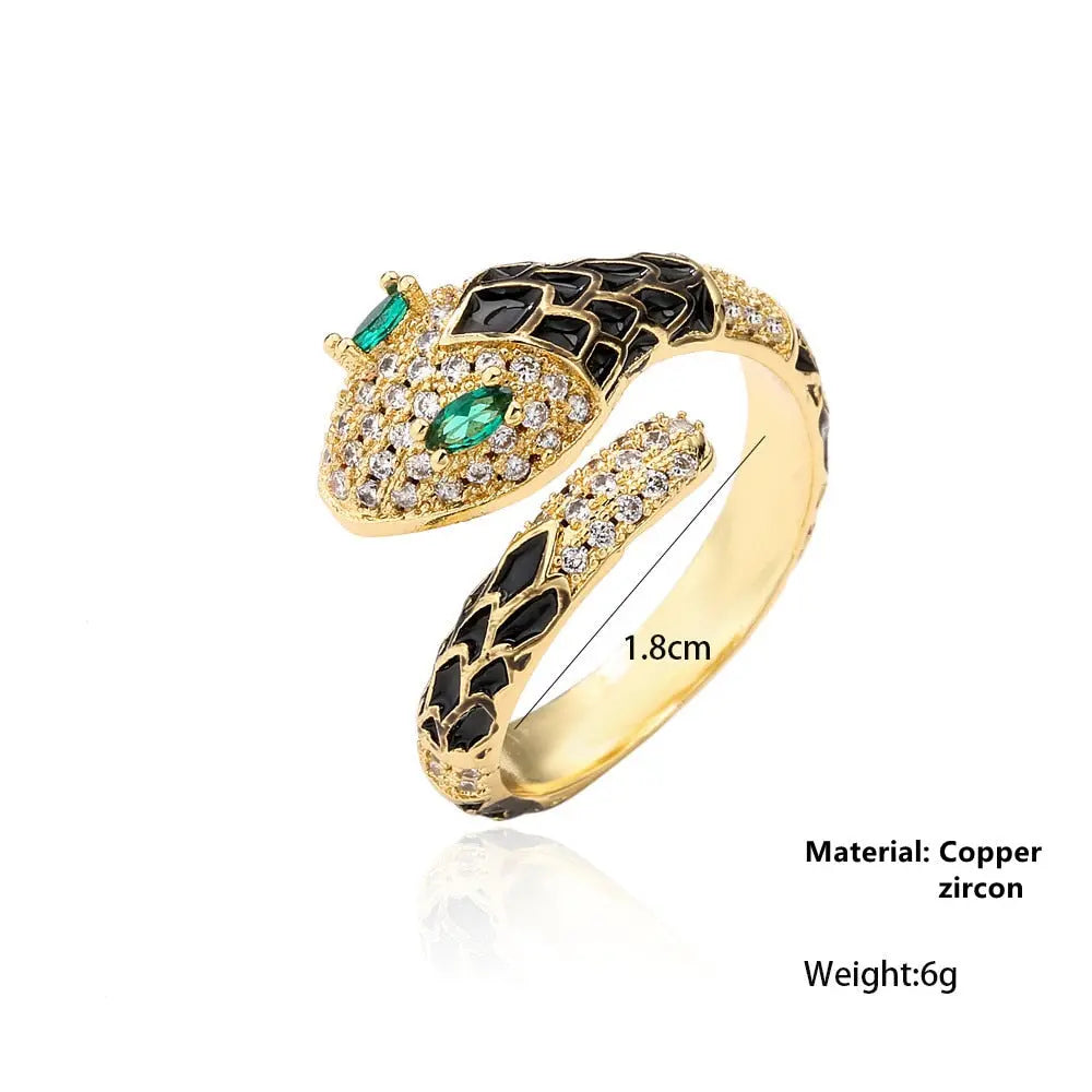 Snake Yellow Ring - Viking Heritage Store