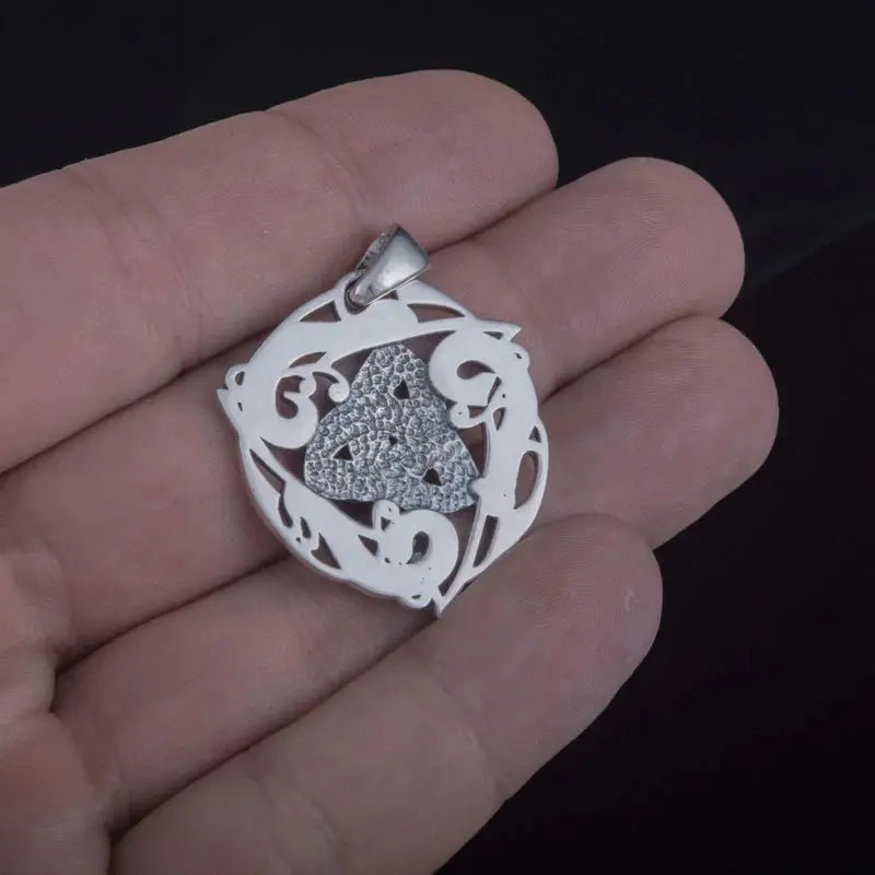 Triple Horn Necklace (Silver) - Viking Heritage Store