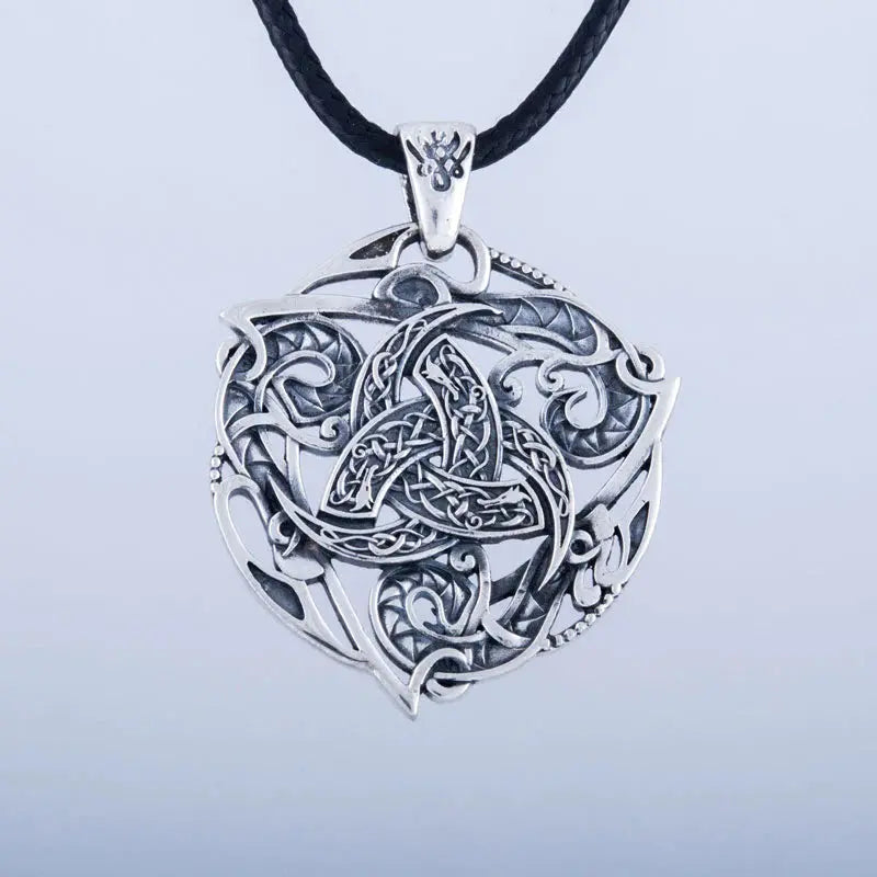Triple Horn Necklace (Silver) - Viking Heritage Store