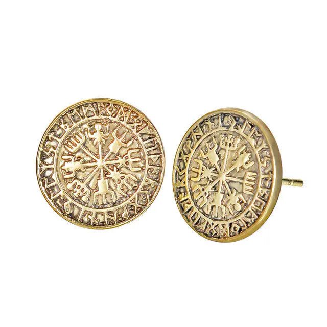 Vegvisir Earrings - Viking Heritage Store