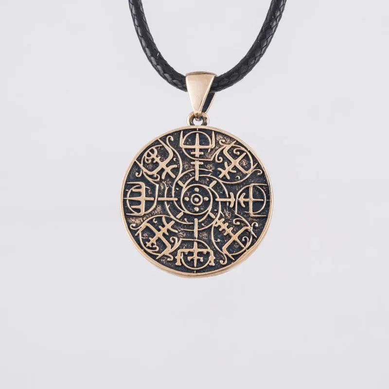 Vegvisir Necklace (Bronze) - Viking Heritage Store