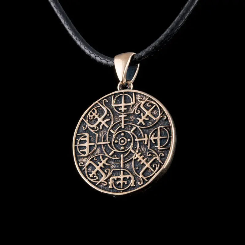Vegvisir Necklace (Bronze) - Viking Heritage Store