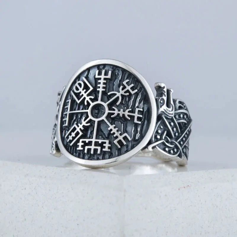 Vegvisir Ring (Silver) - Viking Heritage Store