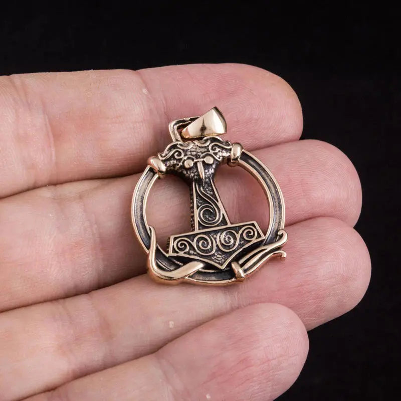Viking Necklace Thor's Hammer (Bronze) - Viking Heritage Store