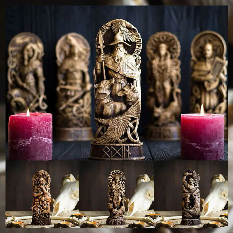Viking Statue - GOD Odin-Viking Heritage Store