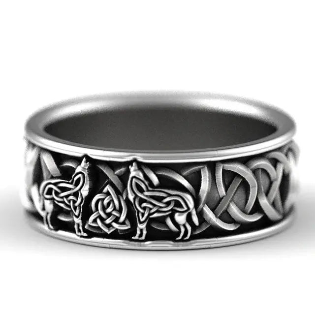 Wolf Engagement Ring - Viking Heritage Store
