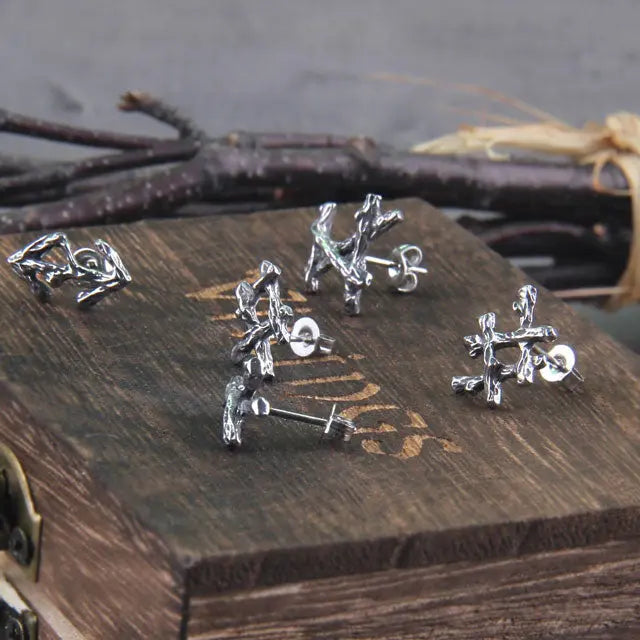 5pcs Viking Runes Earring for Men - Viking Heritage Store