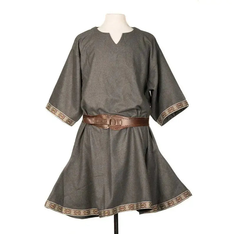 Viking Knight Tunic Costume grey