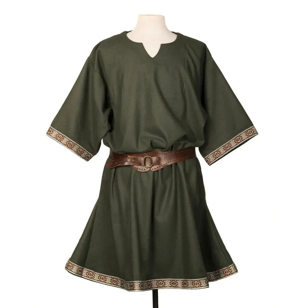 Men&#39;s Viking Knight Tunic Costume green