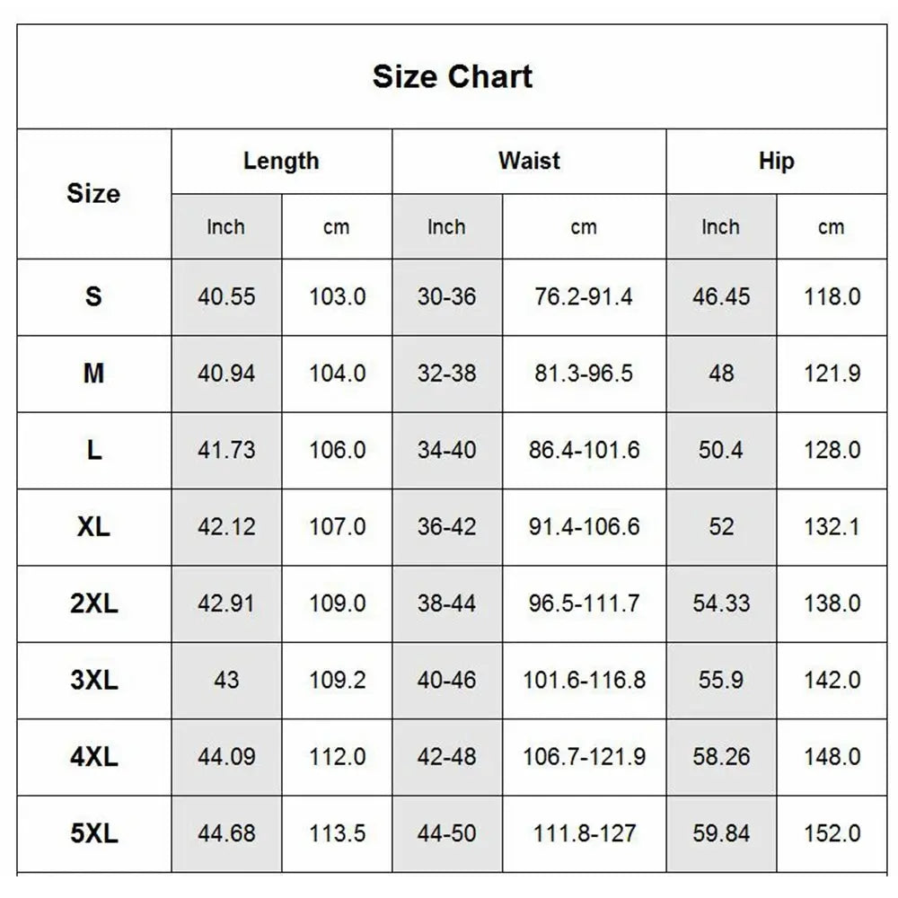 Men&#39;s Viking Costume Pants size chart