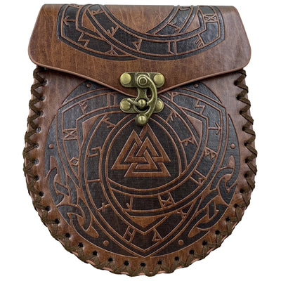 Viking Valknut pouch with lock