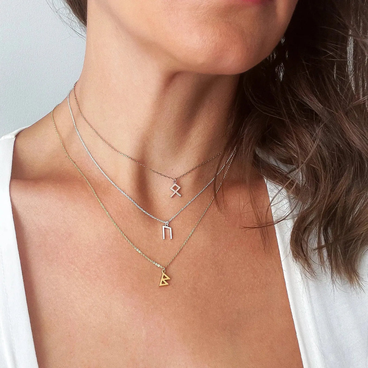 Elegant Women&#39;s Viking Rune Pendant Necklace Viking Heritage Store