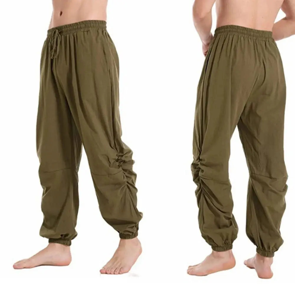Men&#39;s Viking Costume Pants GREEN