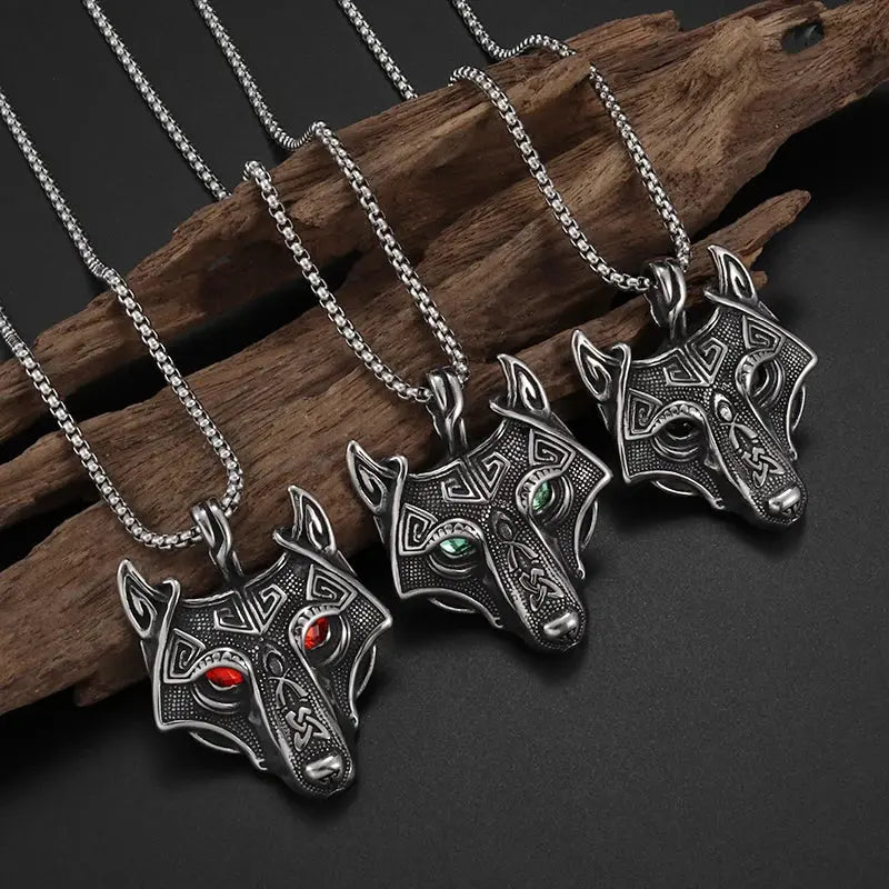 Men's Fenrir Viking Wolf Pendant - Authentic Norse Accessory Viking Heritage Store