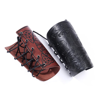Viking Leather Cuffs