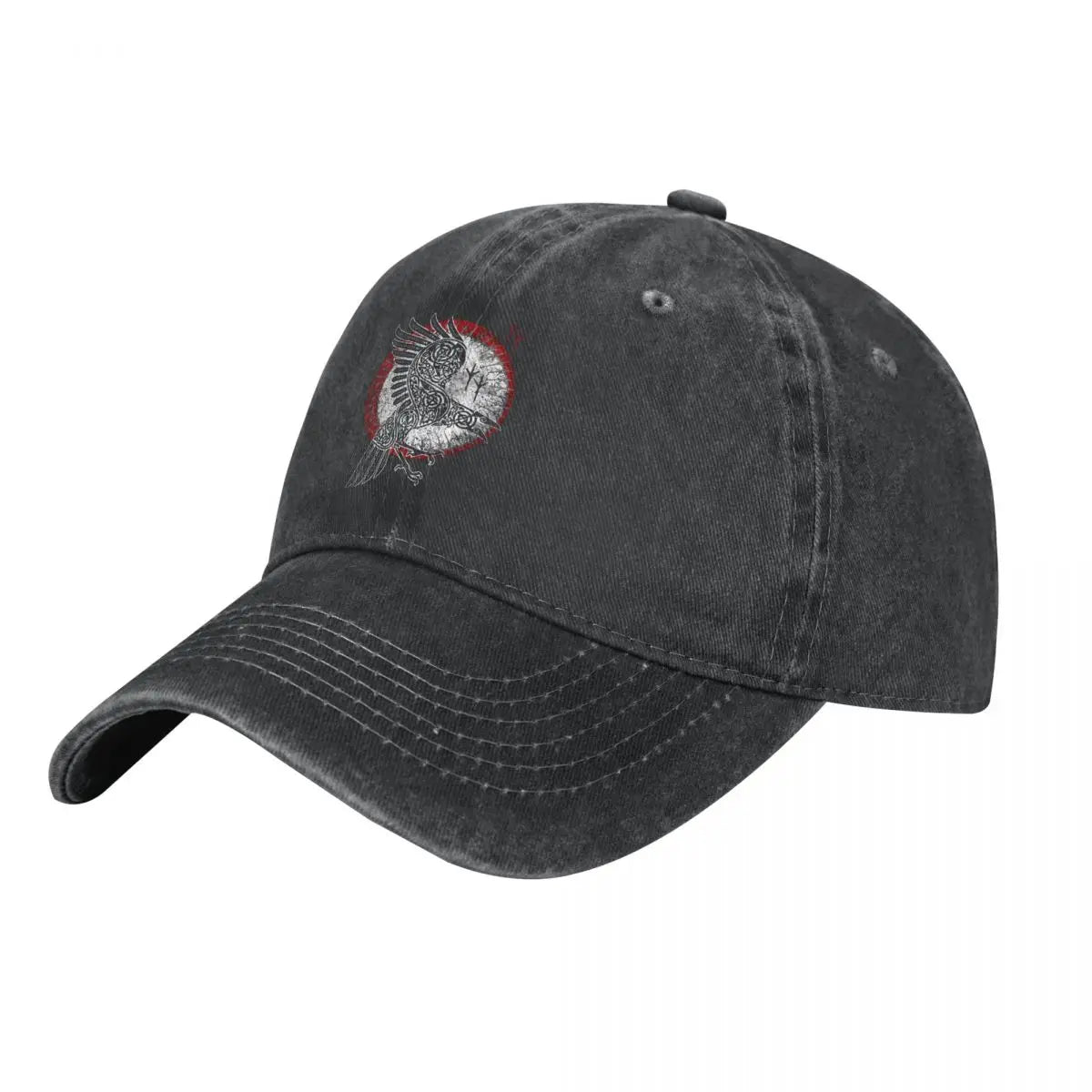 Gorro vikingo con cuervo nórdico