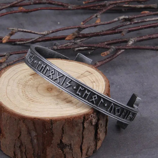 Antique Furthark Runes Arm Ring - Viking Heritage Store