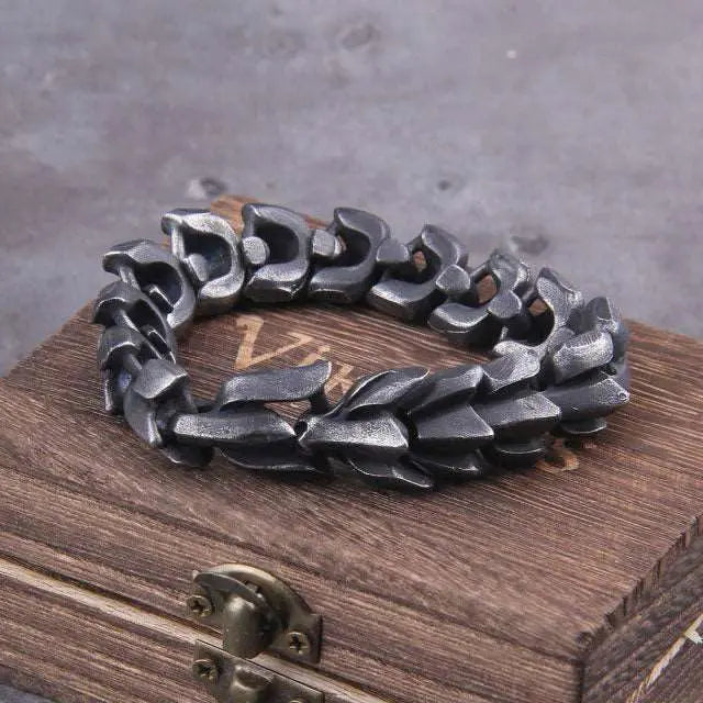 Black Ouroboros Bracelet - Viking Heritage Store