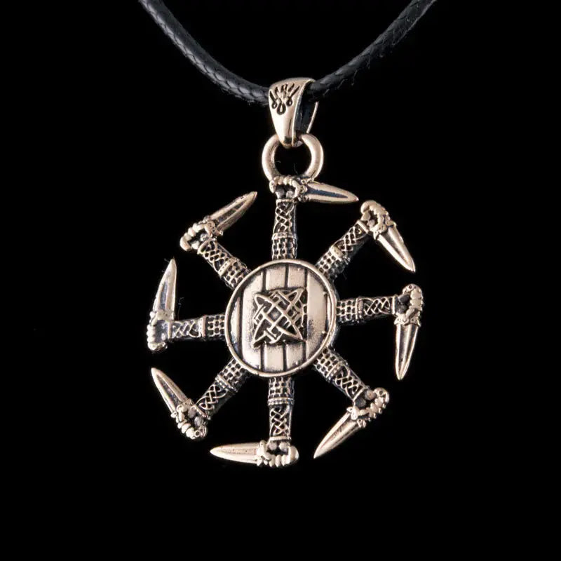Black Sun Necklace (Bronze) - Viking Heritage Store