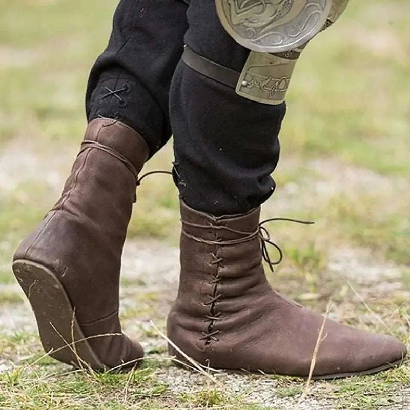 Brown Medieval Boots Viking Heritage Viking Heritage Store