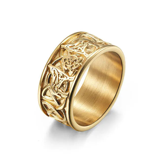 Celtic Wolf Rings for Men - Viking Heritage Store