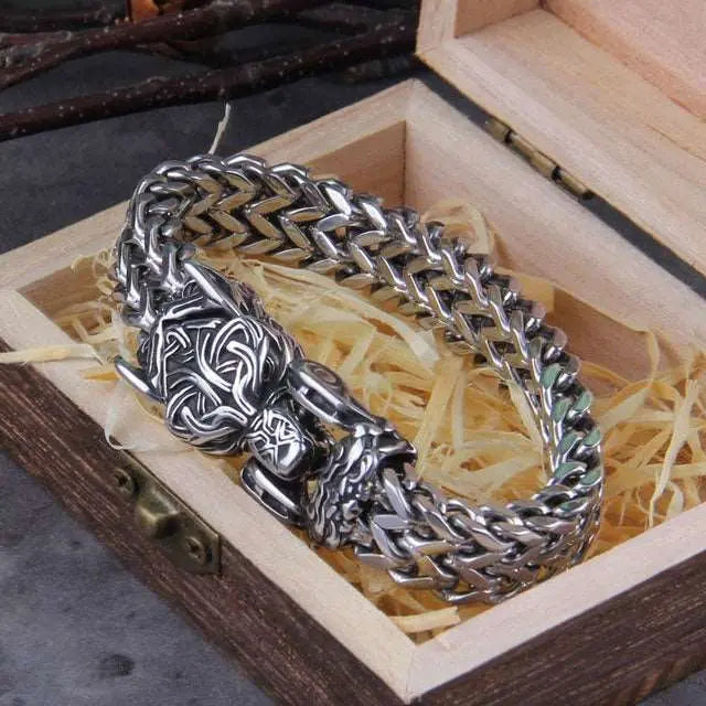 Dragon Head Bracelet - Viking Heritage Store