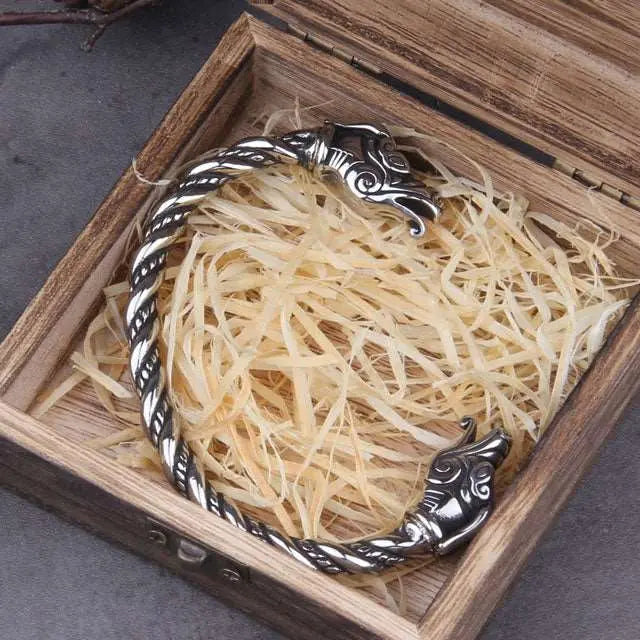 Dragon Torc Bracelet - Viking Heritage Store