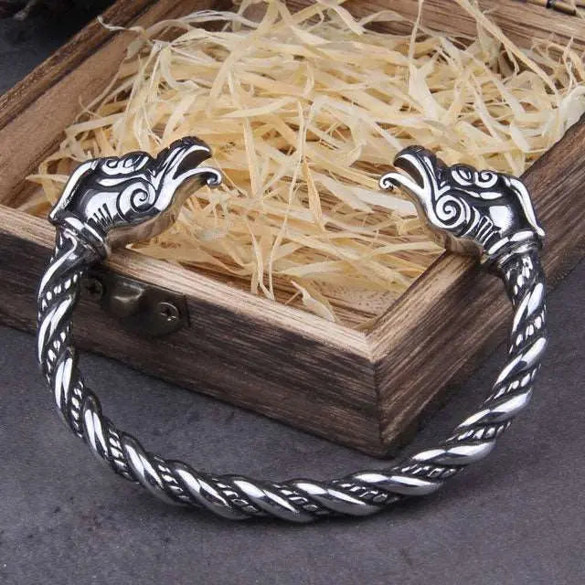 Dragon Torc Bracelet - Viking Heritage Store