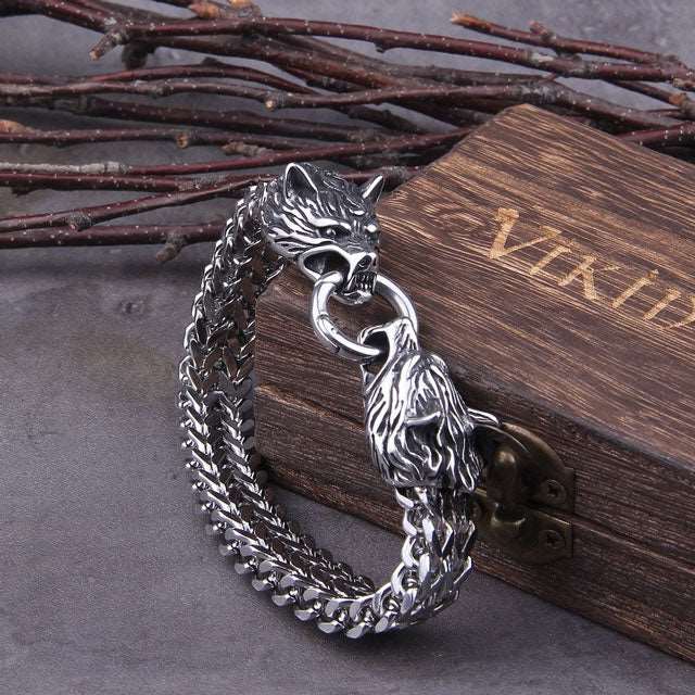 Geri and Freki Bracelet - Viking Heritage Store