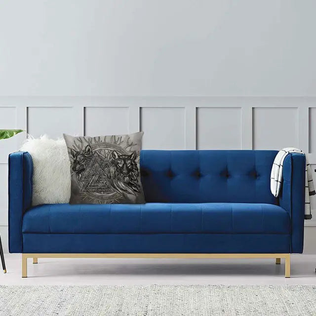 Geri &amp; Freki Pillow Case - Viking Heritage Store