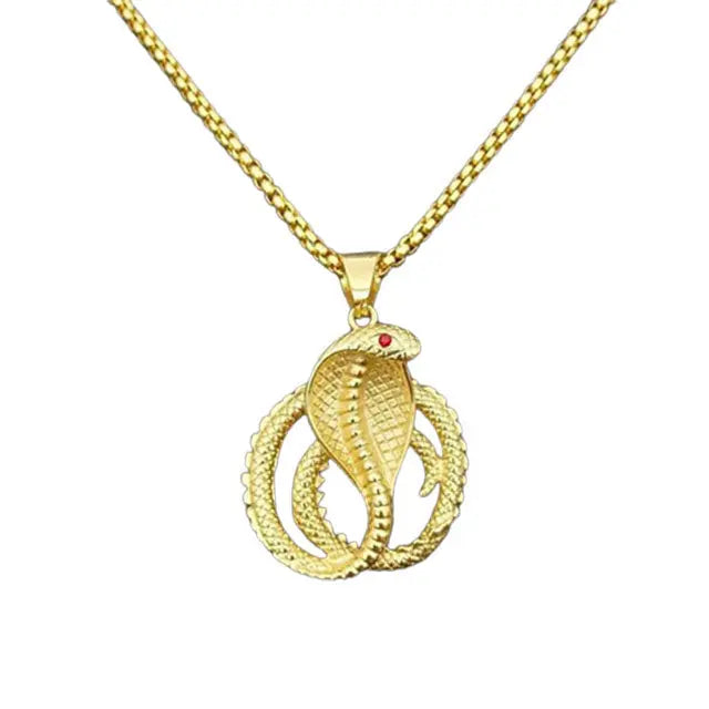 Gold Snake Necklace - Viking Heritage Store